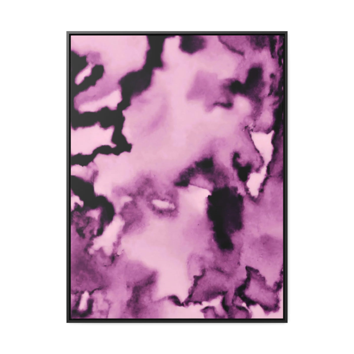 Purple Magic Window Abstract Framed Canvas