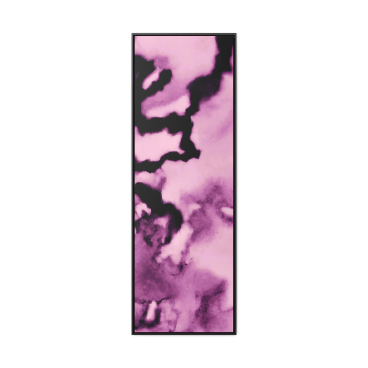 Purple Magic Window Abstract Framed Canvas