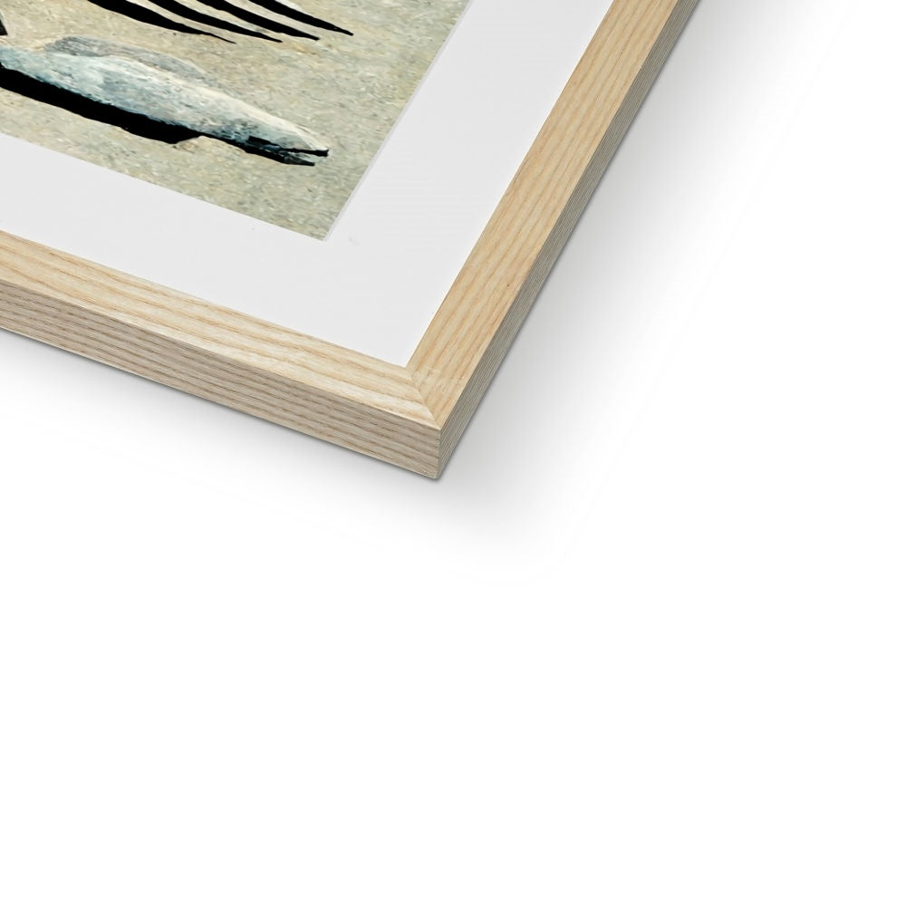 Double Raven Figure Framed & Mounted Print