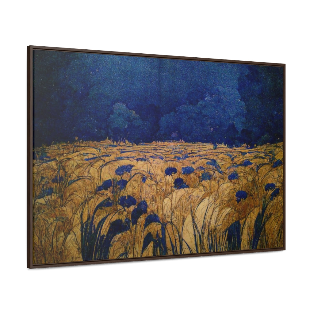 Fields of Gold Framed Landscape Canvas
