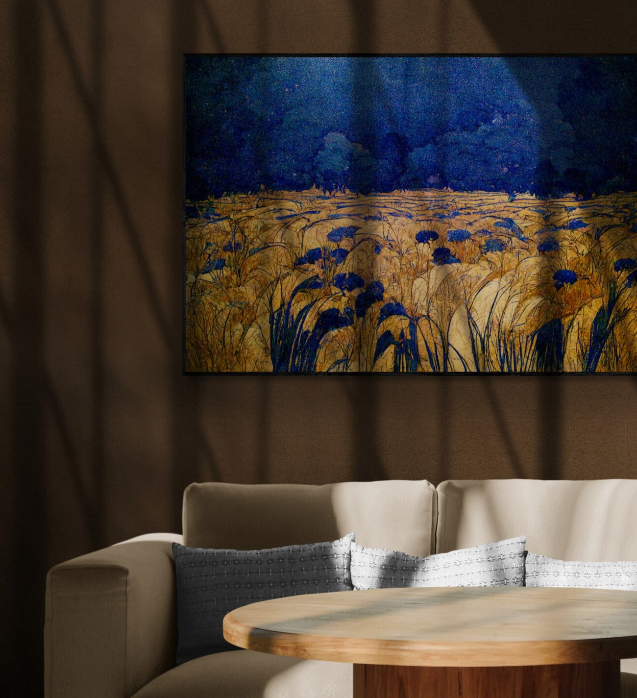 Fields of Gold Framed Landscape Canvas