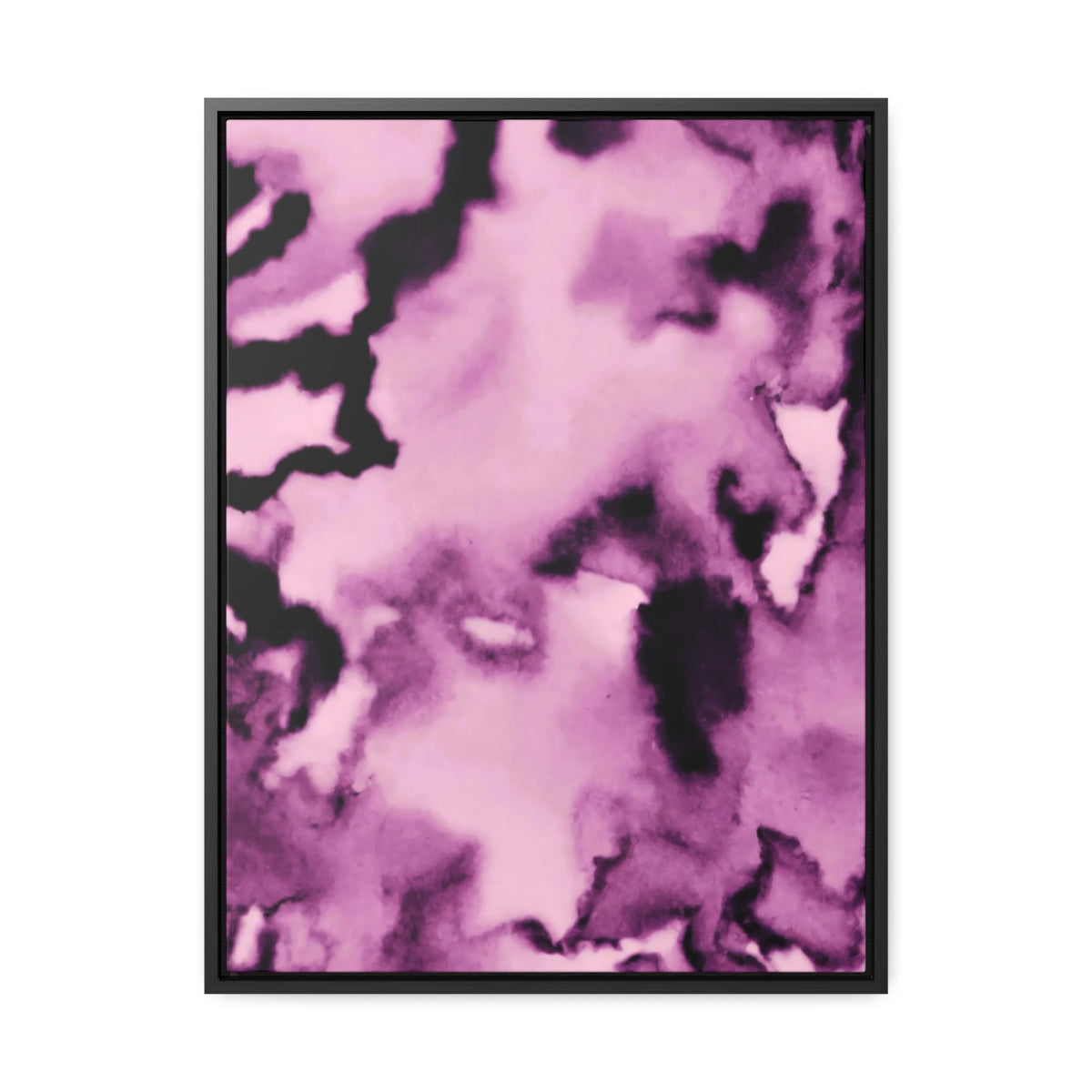 Purple Magic Window Abstract Framed Canvas