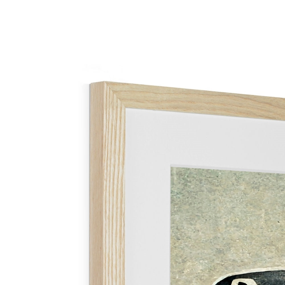 Double Raven Figure Framed & Mounted Print