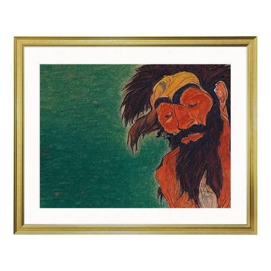Bearded Arahant Ornate Framed & Mounted Art Print