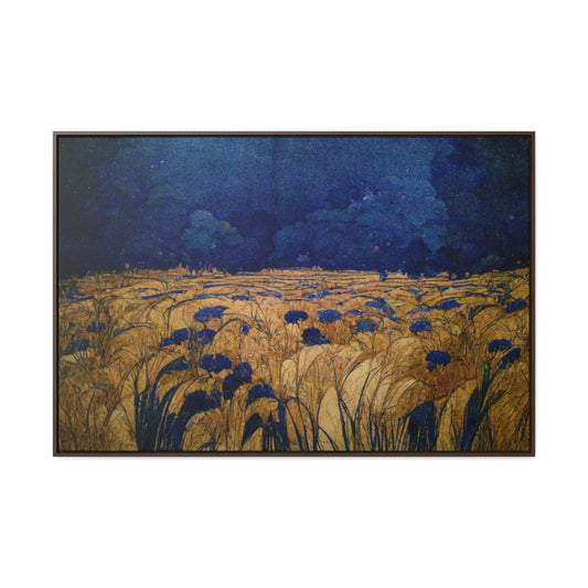 Fields of Gold Framed Landscape Canvas