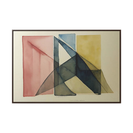 Abstract Watercolors Framed Canvas