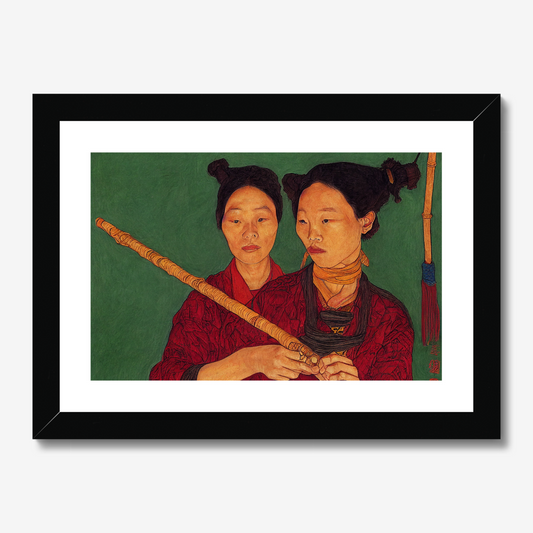 Two Women, Two Hands Framed & Mounted Print